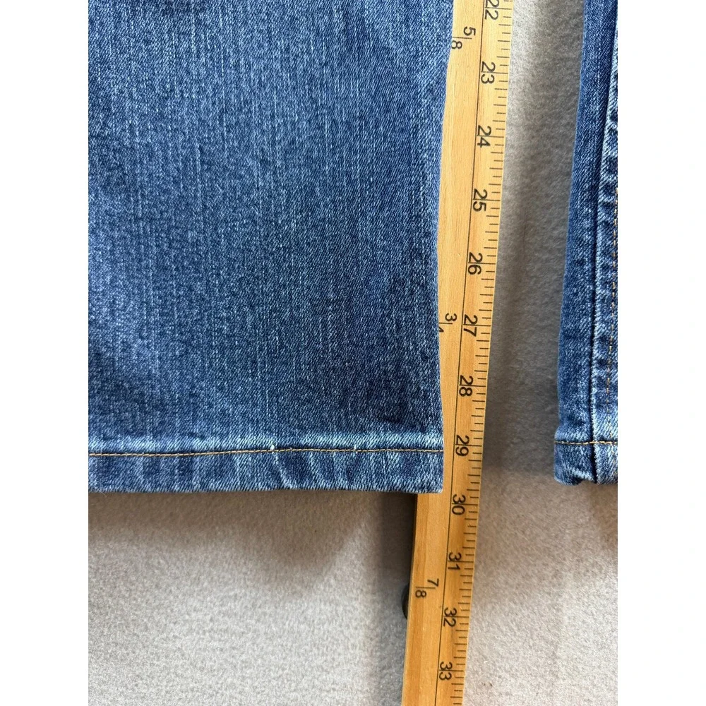 Wrangler Jeans Men 44x30 Blue Regular Fit Advanced Comfort Straight Leg
